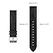 MoKo Band Compatible with Samsung Gear S2 Classic/Galaxy Watch 42mm/Galaxy Watch Active/Active 2/Garmin Vivoactive 3/Ticwatch 2/E, 20mm Leather Crocodile Pattern Replacement Strap - Black