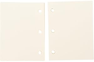 Mobestech 3-Hole Mini Binder Refill Paper 240 Sheets Replaceable Blank Note Paper for Scrapbook and Household