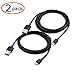 Cable Matters 2-Pack USB to Micro USB Cable (Micro USBCharging Cable) in Black 6 Feet