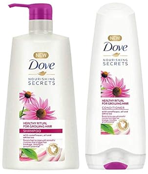 Dove Healthy Ritual for Growing Hair Shampoo, 650 ml & Dove Healthy Ritual for Growing Hair Conditioner, 180 ml