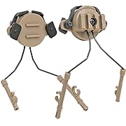 Tactical Helmet ARC Rail Adapter Suspension Headphones Bracket Tactical Helmet Headset Bracket for Tactical Pickup Headset