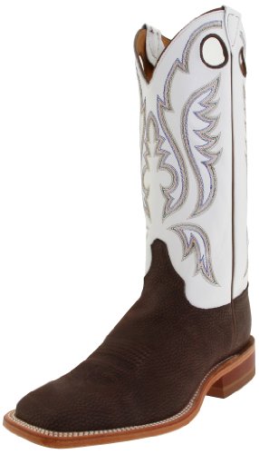 Justin Boots Men's U.S.A. Bent Rail Collection 13" Boot Wide Square Double Stitch Toe Leather Outsole,Chocolate Bisonte/White Classic,13 D US