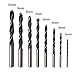 8pcs Brad-Point Drill Bits Kit, Dia 3mm-10mm, Woodworking Drilling Tool (Black)