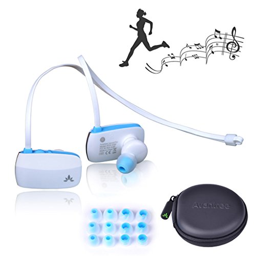 Avantree Sacool Pro aptX Wireless Bluetooth 4.0 Stereo Headphone with Mic - White/Blue