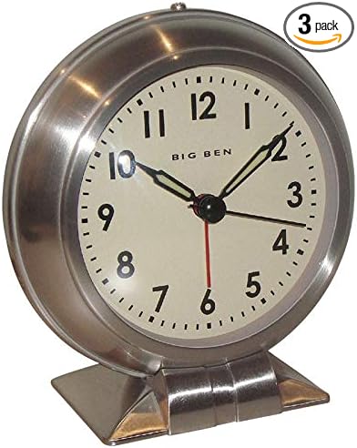 Amazon Com Westclox Big Ben Classic Alarm Clock White Quartz Movement Metal Bezel 1 Aa Battery Health Personal Care