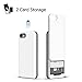 iPhone 8/iPhone 7/iPhone 6/6s Case, DesignSkin [Slider] [Sliding Card Holder Slot] Extreme Heavy Duty 3-Layer Bumper Protection Wallet Cover with Card Storage for iPhone 6/7/8 (White Pearl)