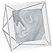 Umbra Prisma Picture Frame, 4 x 4 Photo Display for Desk or Wall, Chrome