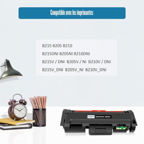 Compatible Toner Cartridge B205 B210 B215 106R04346 106R04347 Toner 3000 Pages for Xerox B210 B210DNI B205 B205DNI B205MFP B215 B215DNI B215MFP Printers (Black, 106R04347)