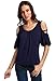 Uideazone Women Loose Striped Crew Neck Short Sleeve T-shirt Tops Blouse