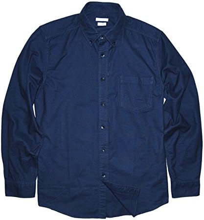 Himosyber Men's Flannel Slim Fit Shirt (Navy Blue, XX-Large)