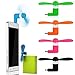 Eachbid USB Cooling Fan Portable Micro Mute Mini Cooler for Mobile Android Cell Phone Random Color #1