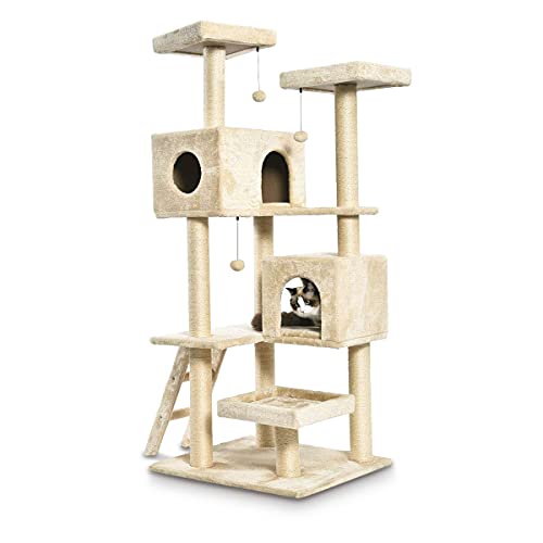 Amazon Basics Extra Large Cat Tree Tower With Dual Condo Cave 28 x 65