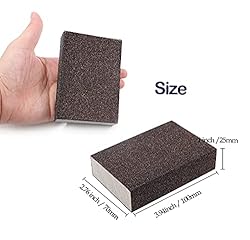 Jersvimc 80 Grit Coarse Sanding Block - 12Pcs, Wet