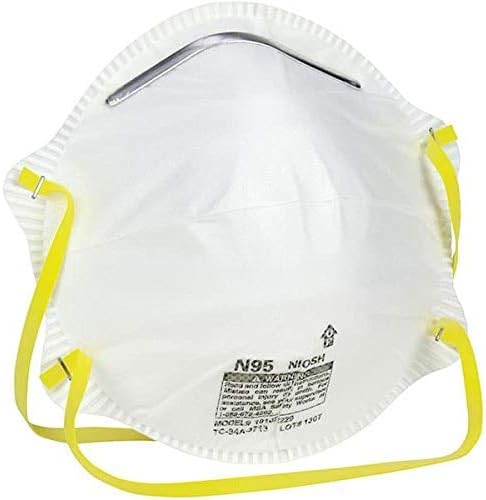 N95 Particulate Respirator Dust Mask NIOSH Approved Face Mask For Sanding, Construction, Grinding, Drywall, Household Dust 1-Mask Prime