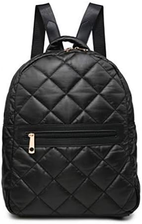 leather quilted backpack