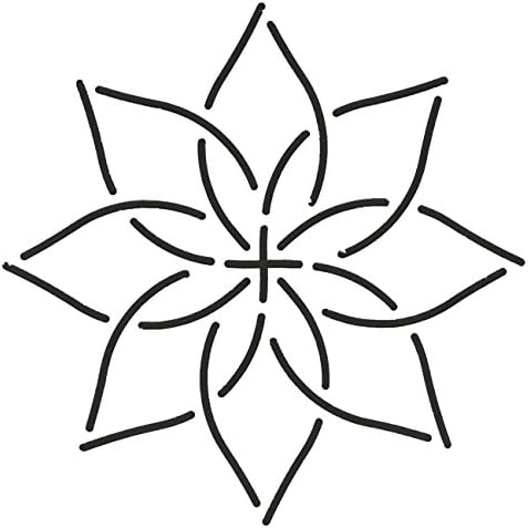 Quilting Creations Continuous Floral Border Quilt Stencil, 4 by Quilting Creations