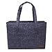 Hawkins Hill Waxed Canvas, Reusable Grocery Bag, Durable, Heavy-Duty Shopping Tote Bag, Foldable, Holds 60+ lbs, Navy Color