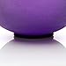 TOPFUND Purple B Note Crystal Singing Bowl Crown Chakra 8 Inch with Suede Mallet