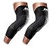 McDavid Hex Knee Compression Sleeves, Pull-On Padded Protection, Moisture Wicking (1 Pair)