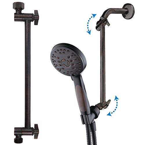 Hotel Spa 11" Solid Brass Adjustable Shower Extension Arm with Lock