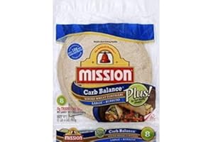 Mission 10 Inch Carb Balance Whole Wheat Tortillas LARGE Burrito 8 ct 20 oz Pack of 3 Total of 60 oz Kosher Certified