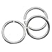 Beadaholique 10-Piece Sterling Heavy Open Jump Rings, 8mm, 18-Gauge, Silver