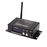 Lixada 2.4G Wireless DMX 512 Controller Transmitter Receiver LCD Display Power Adjustable Repeater Lighting Controller
