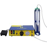 RUIWING 982A Auto Glue Dispenser AC 110V Automatic/Semi-Automatic Solder Paste Liquid Adhesive Controller, Digital Display, Adjustable Dispensing Amount &amp; Interval