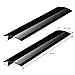 Silicone Stove Counter Gap Covers - Black (2 Pack)