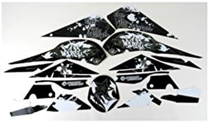 FLU Design F-60104 Black/White Graffiti Design for Kawasaki
