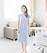 Utopia Care Women's Hospital Gown Soft Comfortable and Stylish Patient Gown, Small-Medium, Polkadots Blue