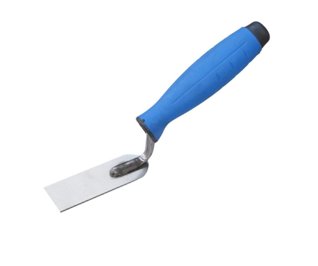Small Margin Stucco Trowel 30mm (1.2") Stainless Steel with Rubber Handle (0717)