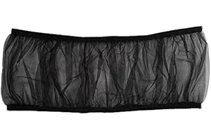 AYNEFY 4 Colors Bird Cage Skirt Large Size Ventilated Soft Nylon Bird Cage Cover Shell Seed Catcher Pet Products 52-98.4inch Circumference Mesh Pet Bird Cage Prevent Seeds from Falling (Black)