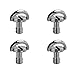 1/4''-20 D Shaft D-Ring Thumb Mounting Screw Adapter Threaded Stainless Steel Converter for DSLR Camera/Tripod/Monopod/QR Quick Release Plate-4 Pack