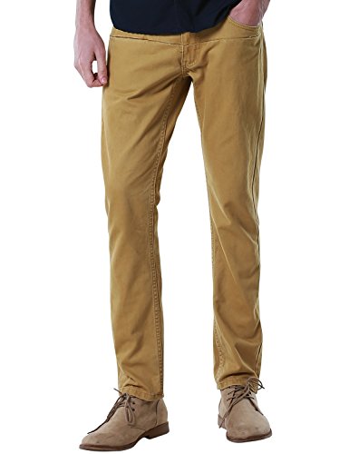 Match Men's Slim Fit Straight Leg Casual Pants (29, 8065 Khaki)