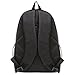 18 Inch MGgear Student Bookbag / Outdoor Sports Backpack / Travel Carryon, Black