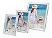 kieragrace Avery Picture Frame, 5 by 7 Inch, White with Silver Lining