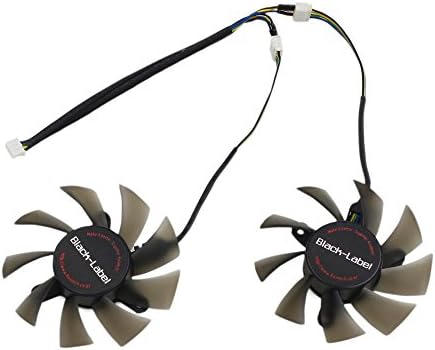 Dual 75mm 4pin PWM Ball Cooling Fan GPU VGA Video Card Cooler Replacement Mounting 42.5mm