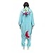 Adult Unisex Blue Unicorn Animal Kigurumi Pajamas Cosplay Birthday Party Wear S