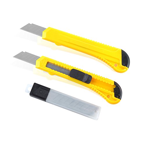 eZthings Heavy Duty Art Knife Plus 15 Blades for Cutting Crafts and Raw Materials (Utility Knife + Blades)