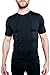 Graystone CCW Holster T-Shirt for Men- Crew Neck Compression Conceal Carry Tactical Clothing (Med, Black)