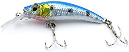 5x Fishing Lures Crankbait Freshwater Saltwater Coarse Sea Crank Fly Tackle Swimbait Jerk Baits peche leurres Angelkoder TA-45-02 45mm 3g Sinking Minnow
