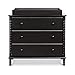 Davinci Jenny Lind Spindle 3-Drawer Dresser in Ebony