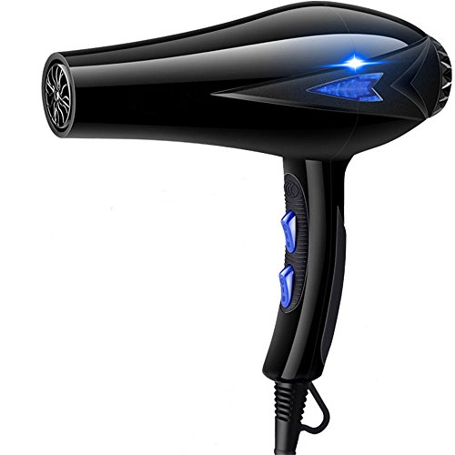 Hair Dryers, Youkexin ABS 2300w 220V Faster Hair Dryers With the Wind nozzle Gold and Hot Wind