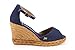 Viscata Aiguafreda Espadrille Canvas Wedges Spain Handmade 3 ½” Heel Women's Open Toe Sandals with Breathable Organic Cotton Canvas and 100% Natural Jute Midsole for all Occasions: Casual, Work, Party