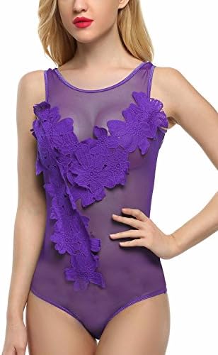Keliqq Women Sexy Lingerie for Women Lace One Piece Teddy Babydoll Bodysuit