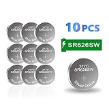 【5-Year Warranty】 CELEWELL 10 Pack SR626SW 377 AG4 LR626 Watch Battery 1.55V 20% Silver Oxide Button Cell for Calculator Toy Children Book