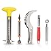 Pura Vida Stainless Steel Fruit Slicer Set - Pineapple Cutter and Corer, Watermelon Slicer Cutter, Melon Baller Scoop, Apple Corer Tool, Strawberry Huller Stem Remover - Creative Kitchen Slicing Kit
