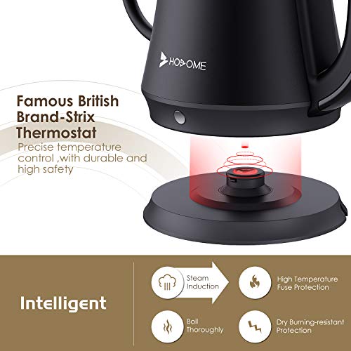 Electric Kettle, Hosome Gooseneck Electric Kettle with 6 Various