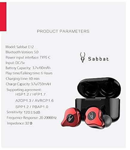 Wireless Earphones Sabbat E12 Eartips Sabbat E12 Professional